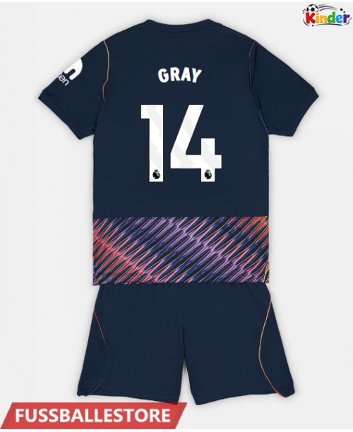 Günstige Tottenham Hotspur Archie Gray #14 Auswärts Trikotsatzt Kinder 2026-27 Kurzarm (+ Kurze Hosen)